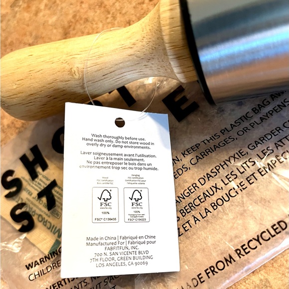 Short Stories Stainless Steel 17” Rolling Pin NWT - Picture 3 of 3